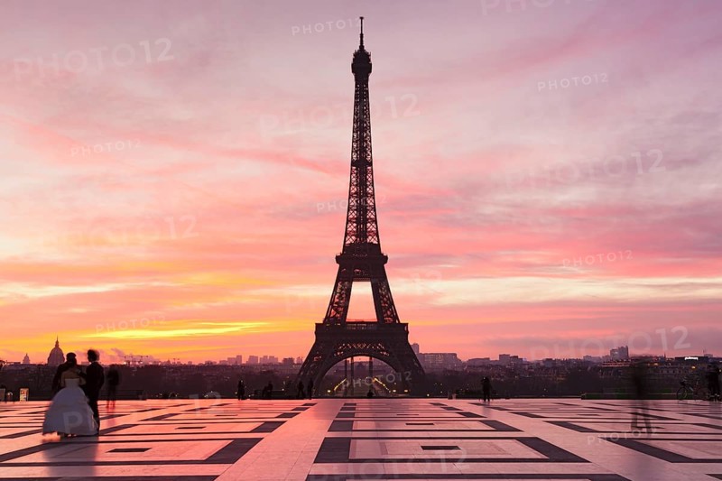 Trocadero with the Eiffel Tower