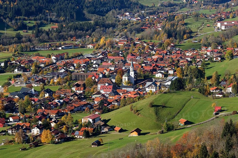 Townscape of Bad Hindelang