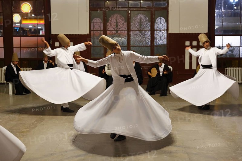 Whirling Dervishes dancing the Sema