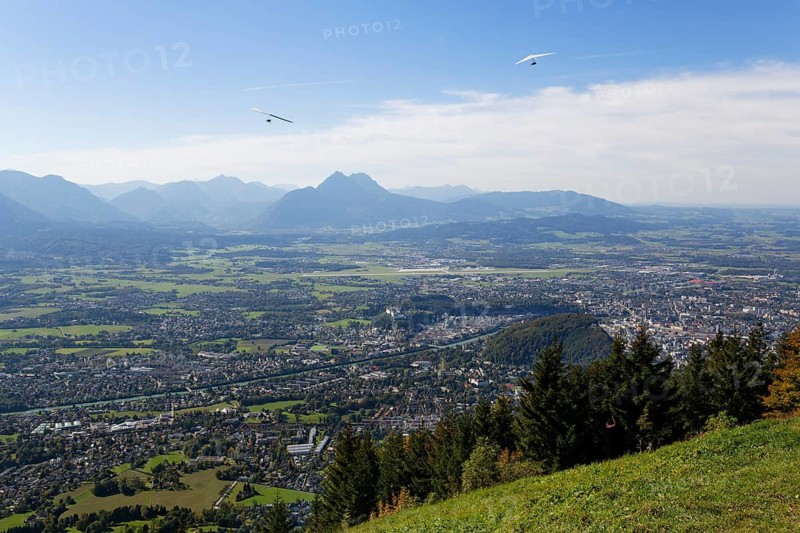 View from the Gaisberg Mountain Road towards Salzburg