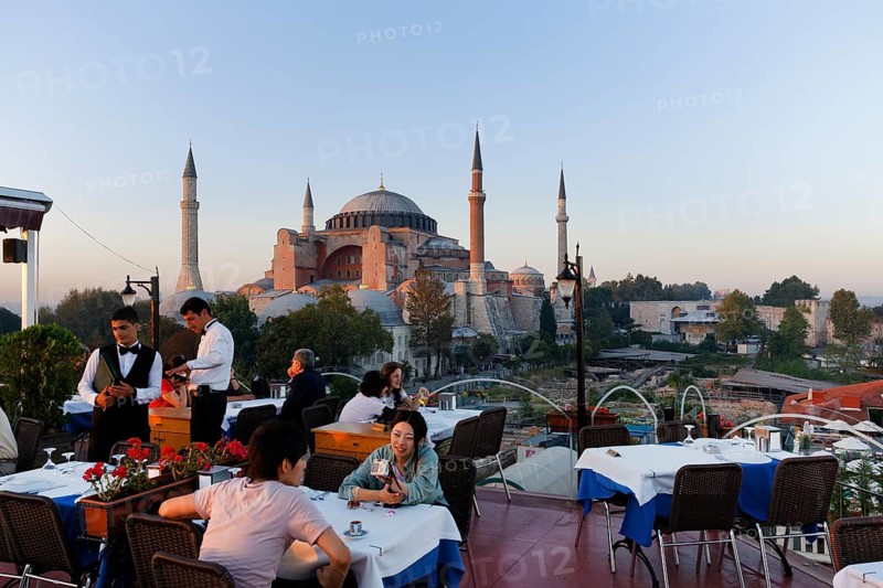 Rooftop terrace of the Seven Hills Restaurant