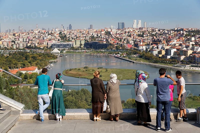 View from Pierre Loti Hill across the Golden Horn to Sisli