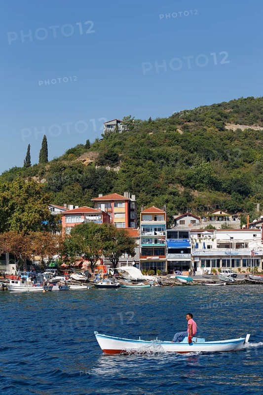 Fisherman in a fishing boat