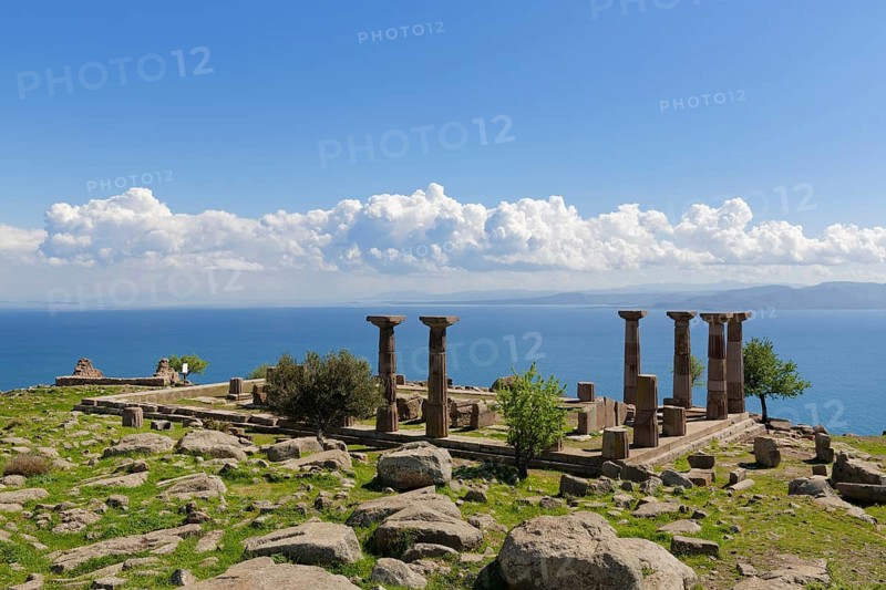 Doric columns of Athena Temple