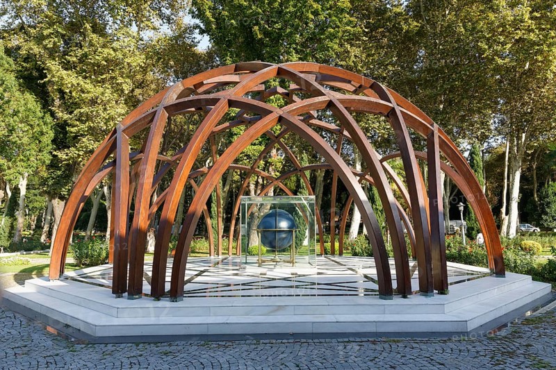 Sculpture in front of the Istanbul Museum for the History of Science and Technology in Islam