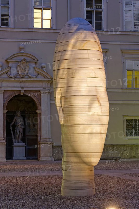 Marble sculpture 'Awilda' by the Catalan artist Jaume Plensa