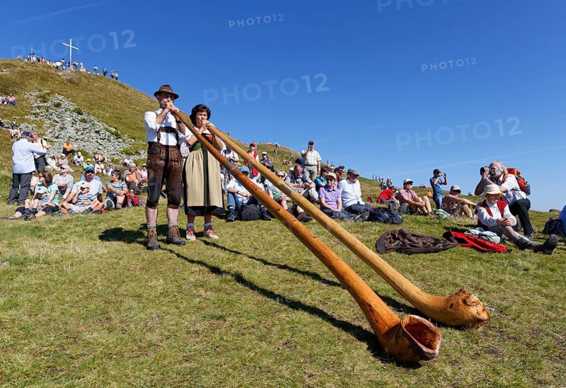 Alphorn players