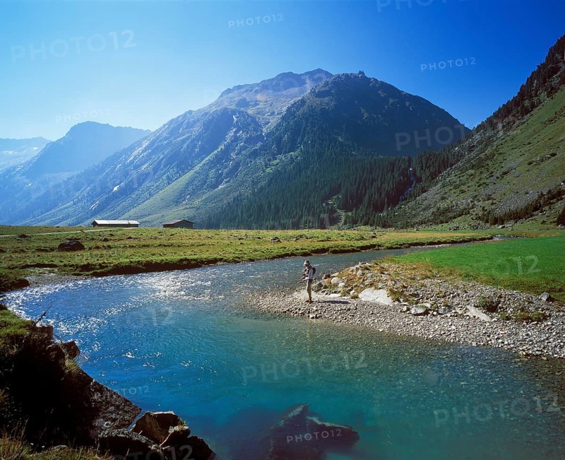 Anglers on the Krimmler Ache River