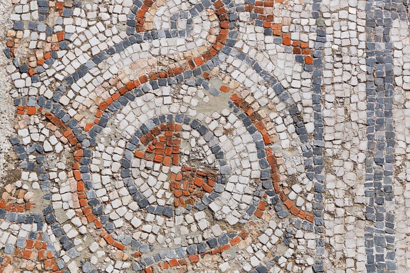 Floor mosaics in Curetes Street