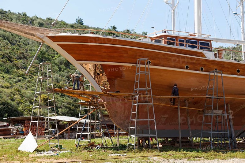 Shipyard for traditional gulets