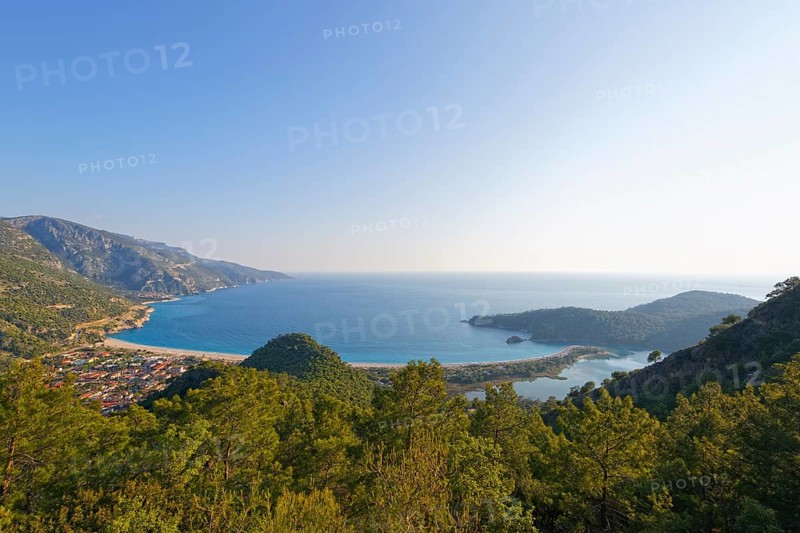 Oludeniz beach with a lagoon