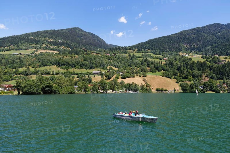 Motorboat on Brennsee or Feldsee lake