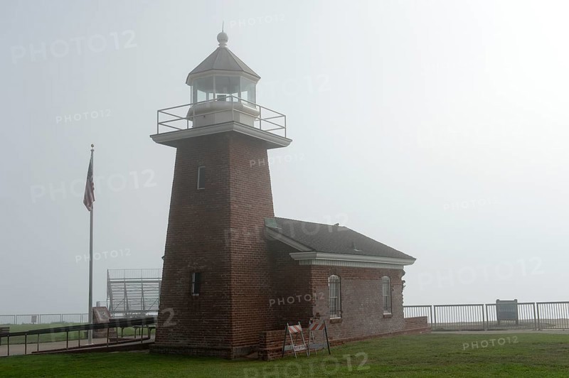 Lighthouse Point Santa Cruz in the fog