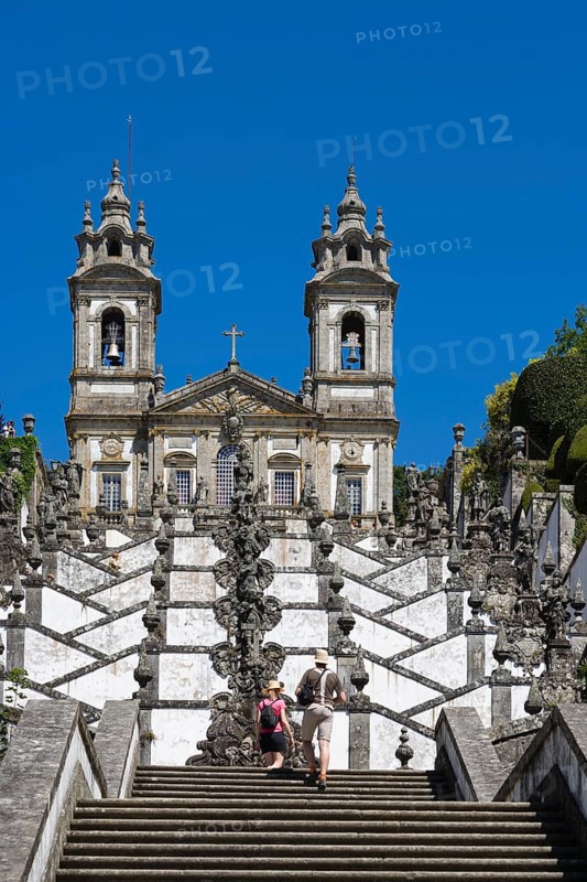 Igreja do Bom Jesus with Escadorio dos Cinco Sentidos