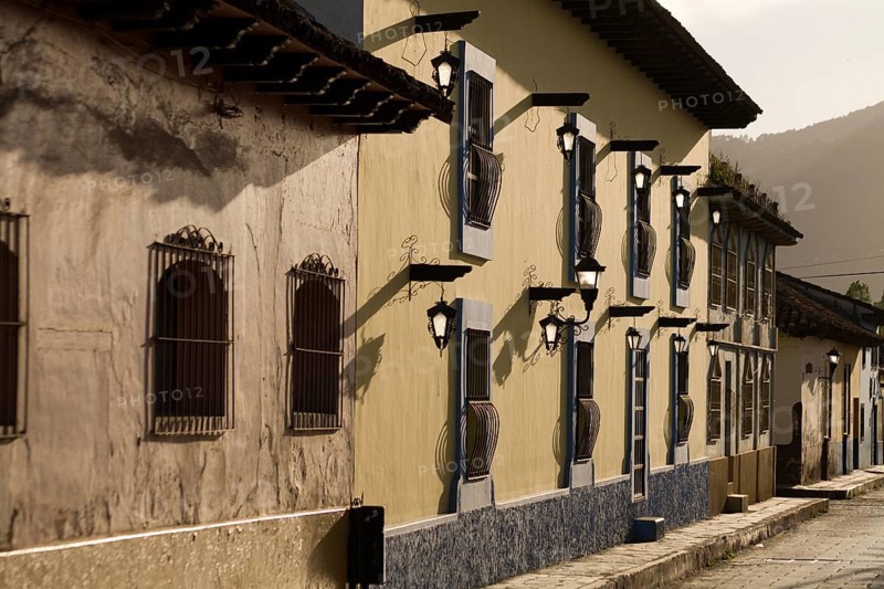 Street with old houses