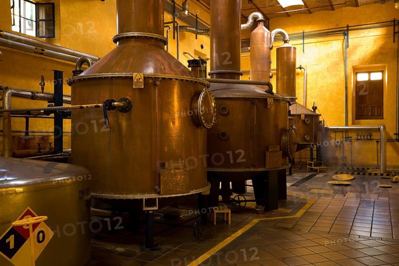 Copper tanks for the tequila distillation