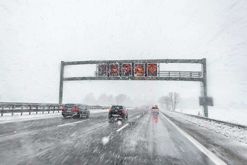 Danger of traffic jams and speed limits