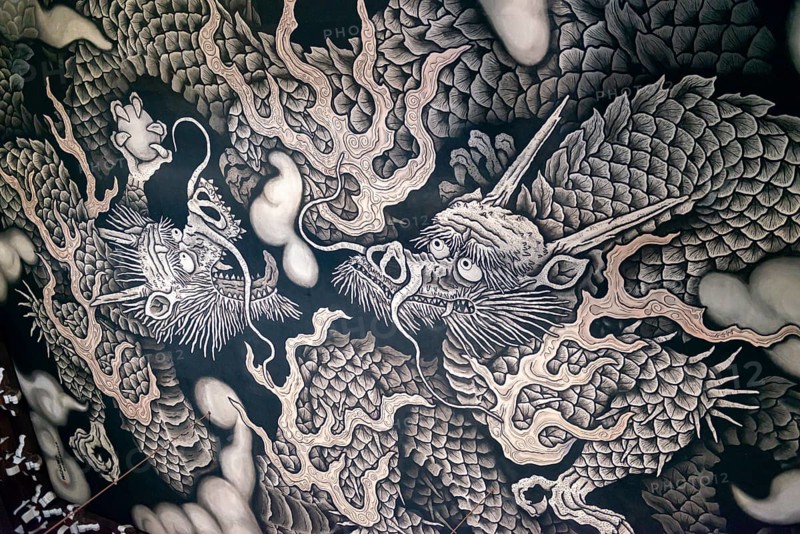 Twin Dragon Painting