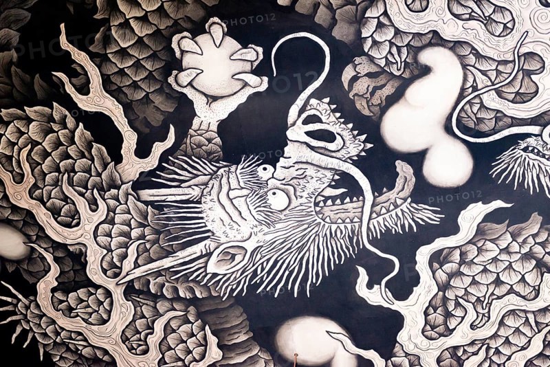 Twin Dragon Painting