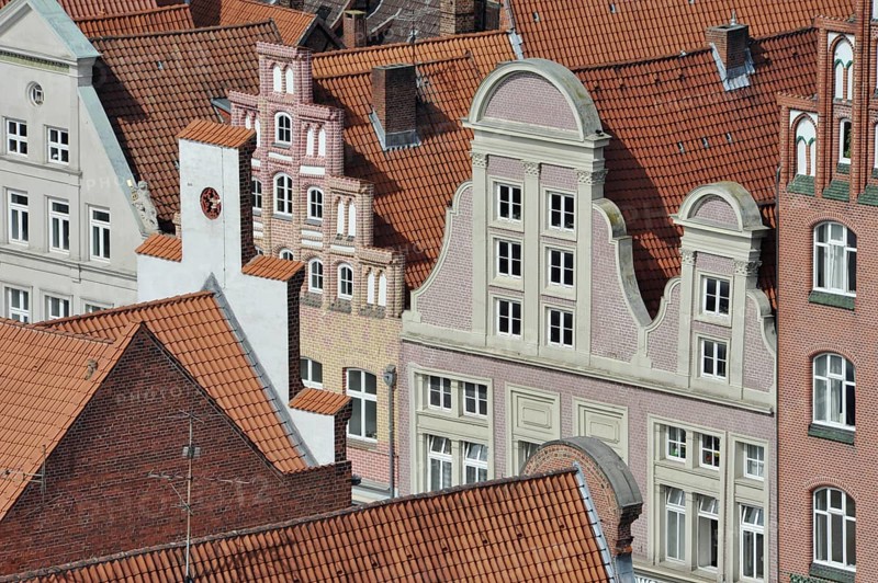Traditional gabled houses in the historic centre