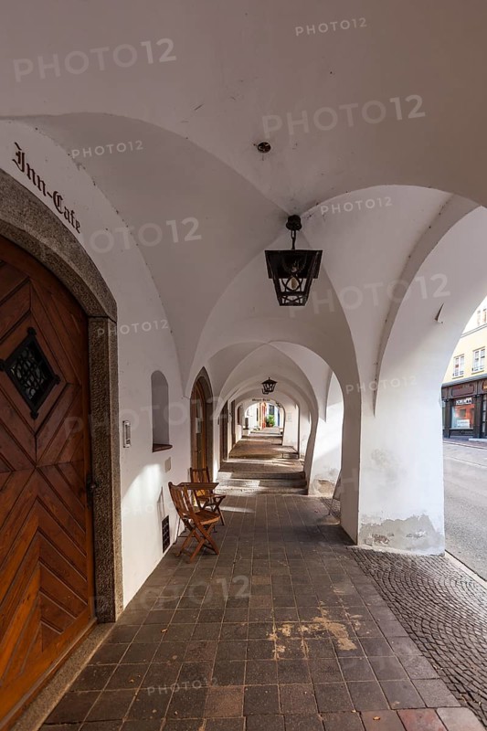 Arcades in the historic centre