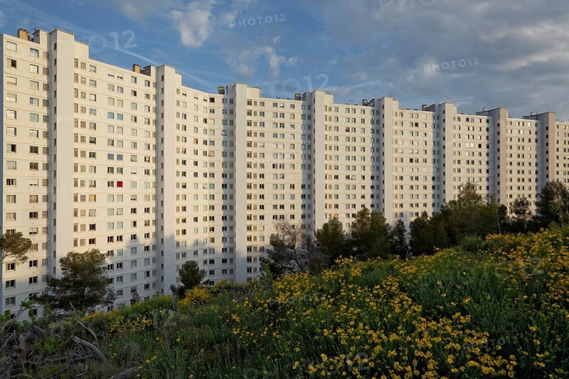 Residential block of flats at the Residence Valmante, Marseille