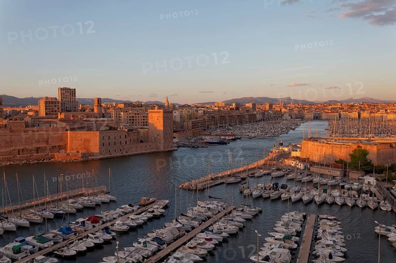 Entrance of the old harbour with Fort Saint-Jean, Marseille