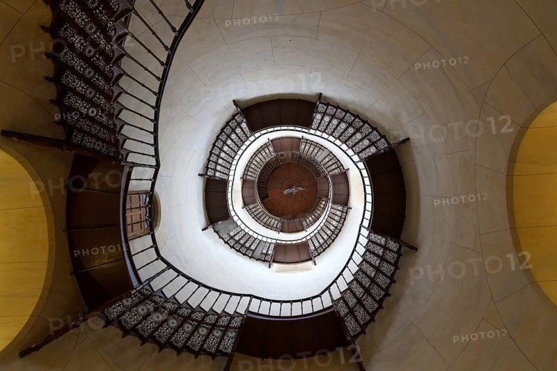 Staircase in the tower of the Jadgschloss Granitz