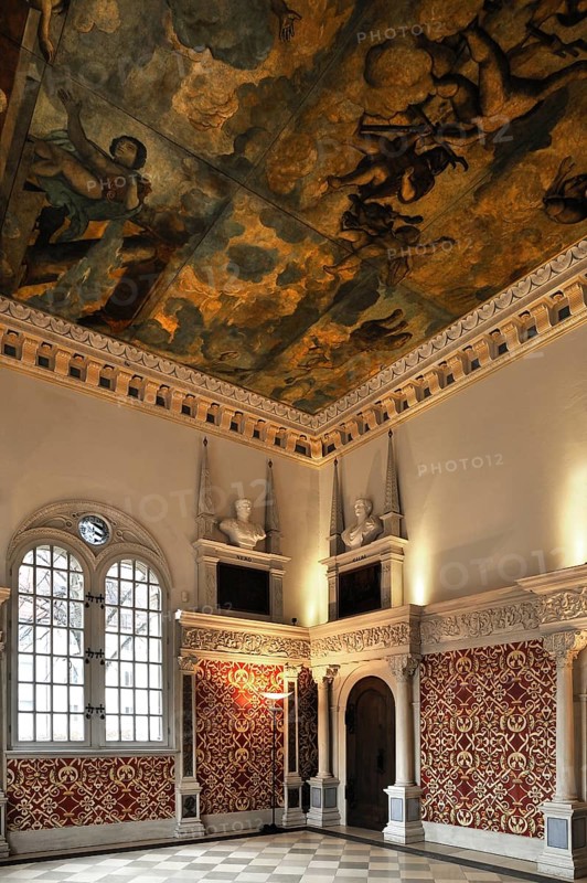 Restored Hirsvogel Hall with a canvas ceiling