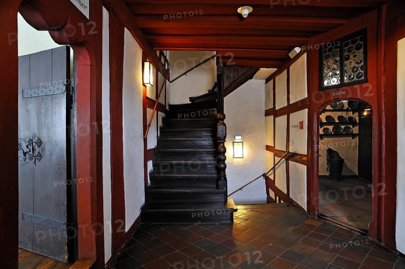 Stairs to the studio on the first floor