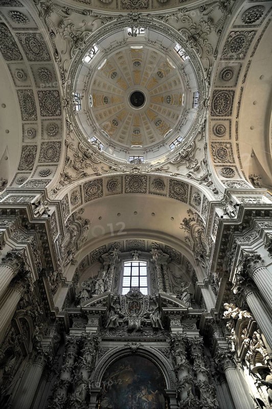 Dome with the sanctuary of the Theatiner Church