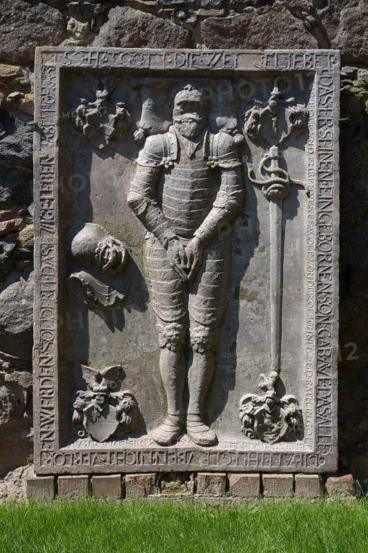 Medieval tomb slab