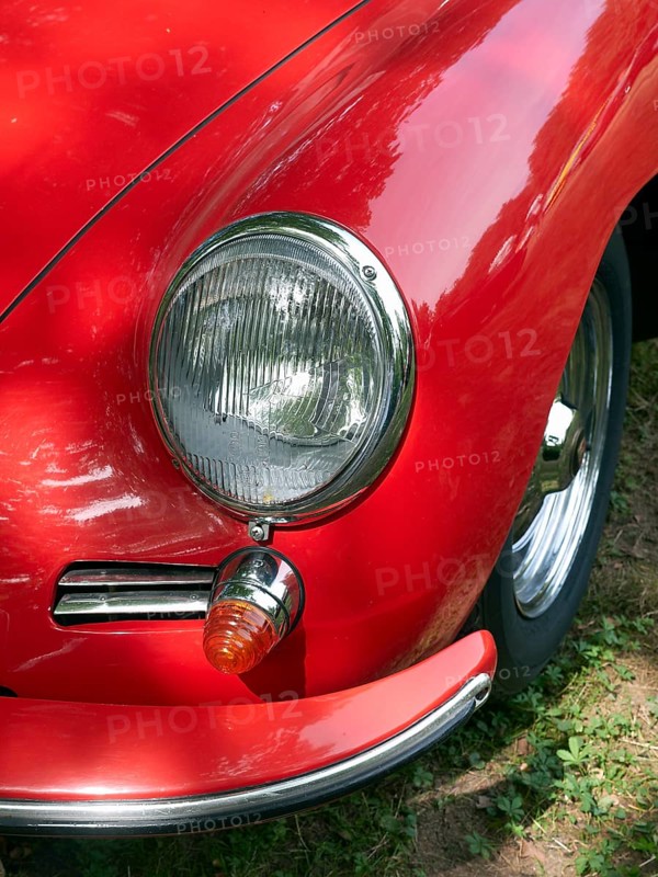 Fender of a Porsche 356 classic car