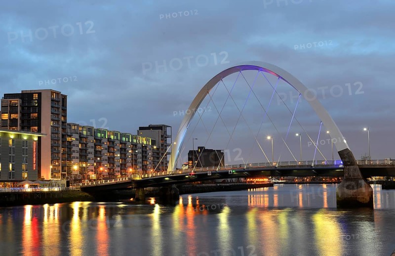 Clyde Arc with the River Clyde