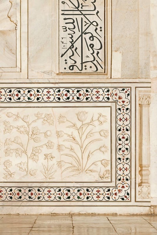 Inlaid marble