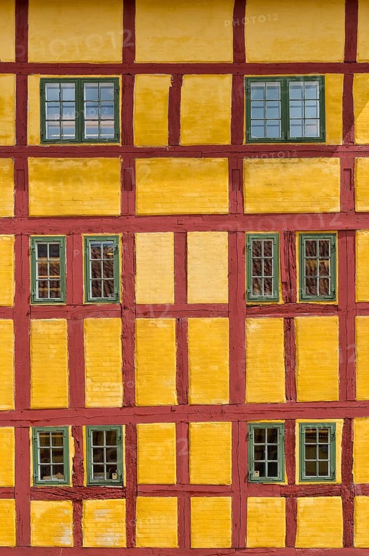 Detail of a half-timbered house