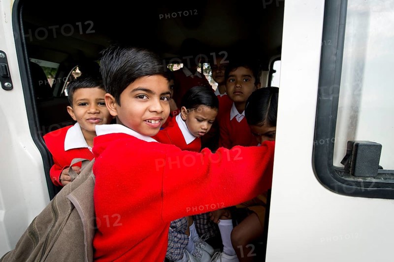 Students in school uniforms