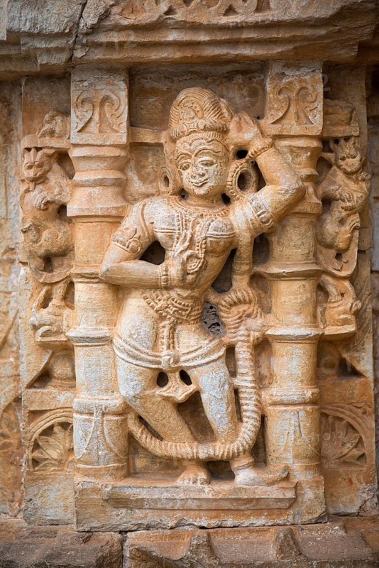 Female stone sculpture