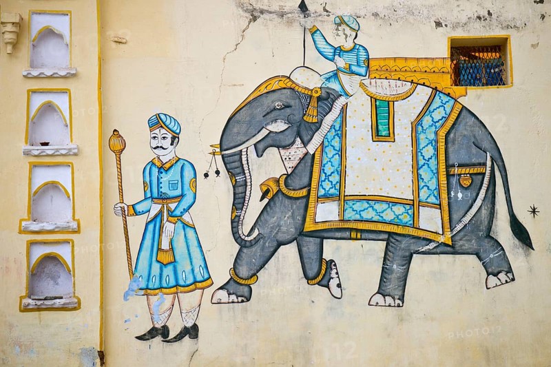 Mural on a house wall