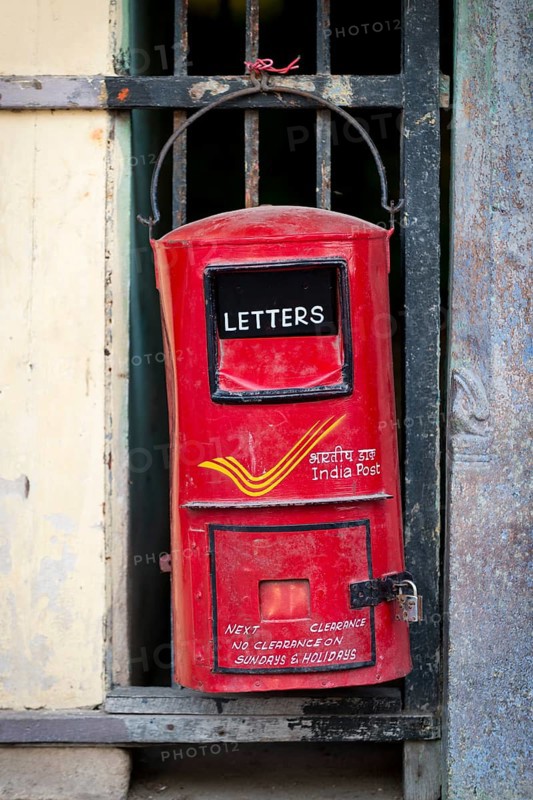 Hand painted mailbox of India Post