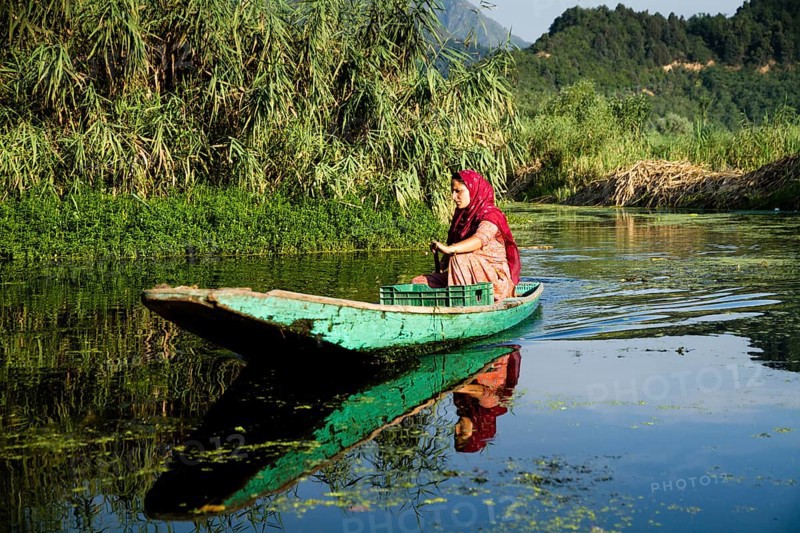 Woman on a shikara