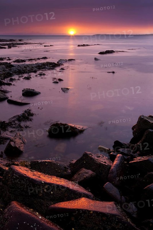 Sunset on the coast