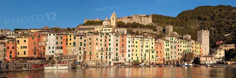 Harbour and historic town centre on the coast