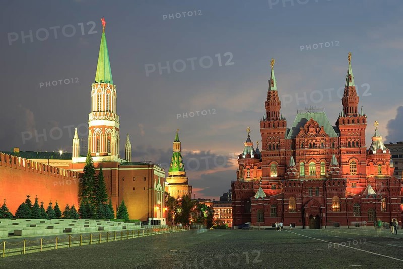 Krasnaya Ploshchad or Red Square with the Kremlin