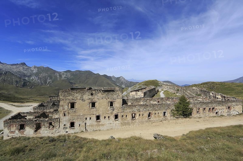 Ruins of the barracks at Fort Central on Tenda Pass