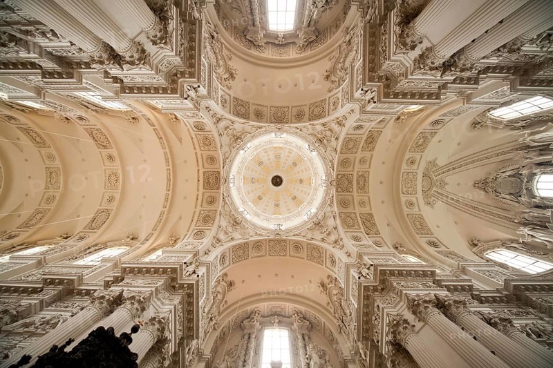 Interior of the Catholic Collegiate Church of St. Cajetan or Theatine Church of St. Cajetan
