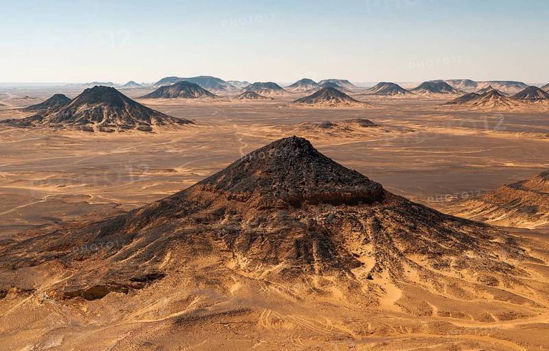 Volcanic mountains of Black Desert