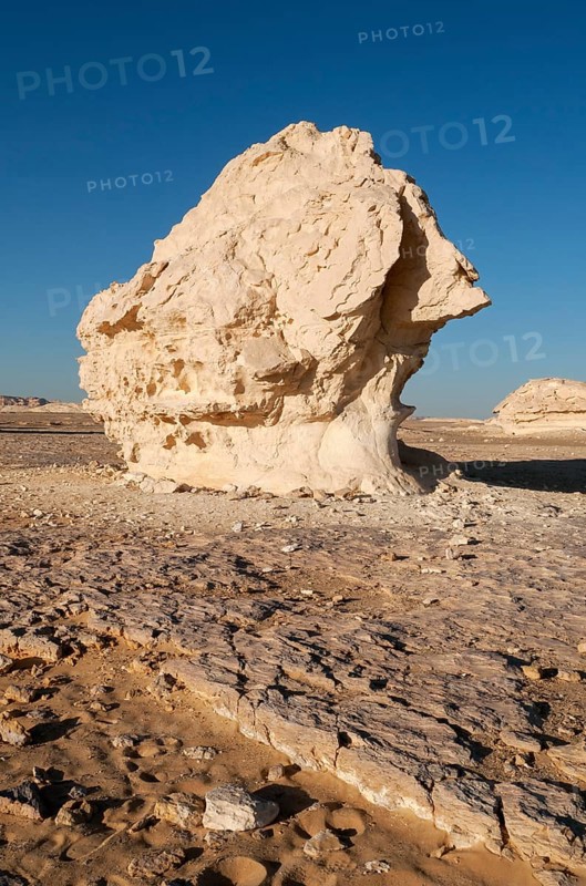 Chalk rock formation