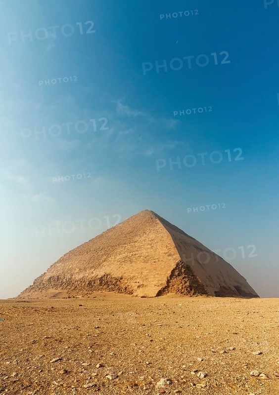 Bent Pyramid built under Old Kingdom Pharaoh Sneferu