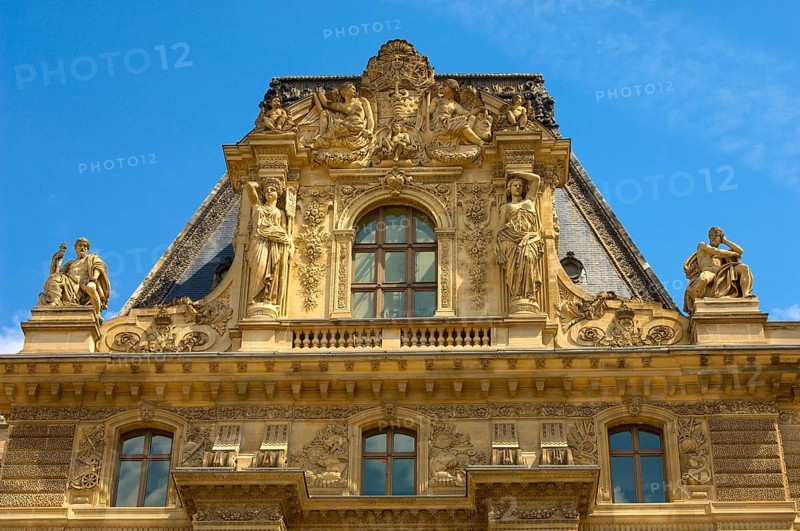 The Baroque front of the Louvre